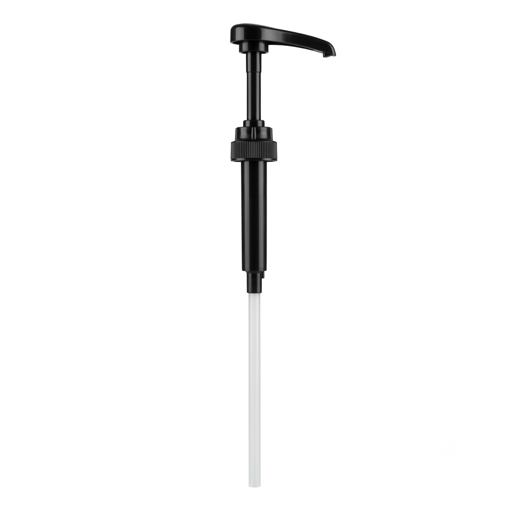 Black Syrup Pump For 1L Bottles (28mm)