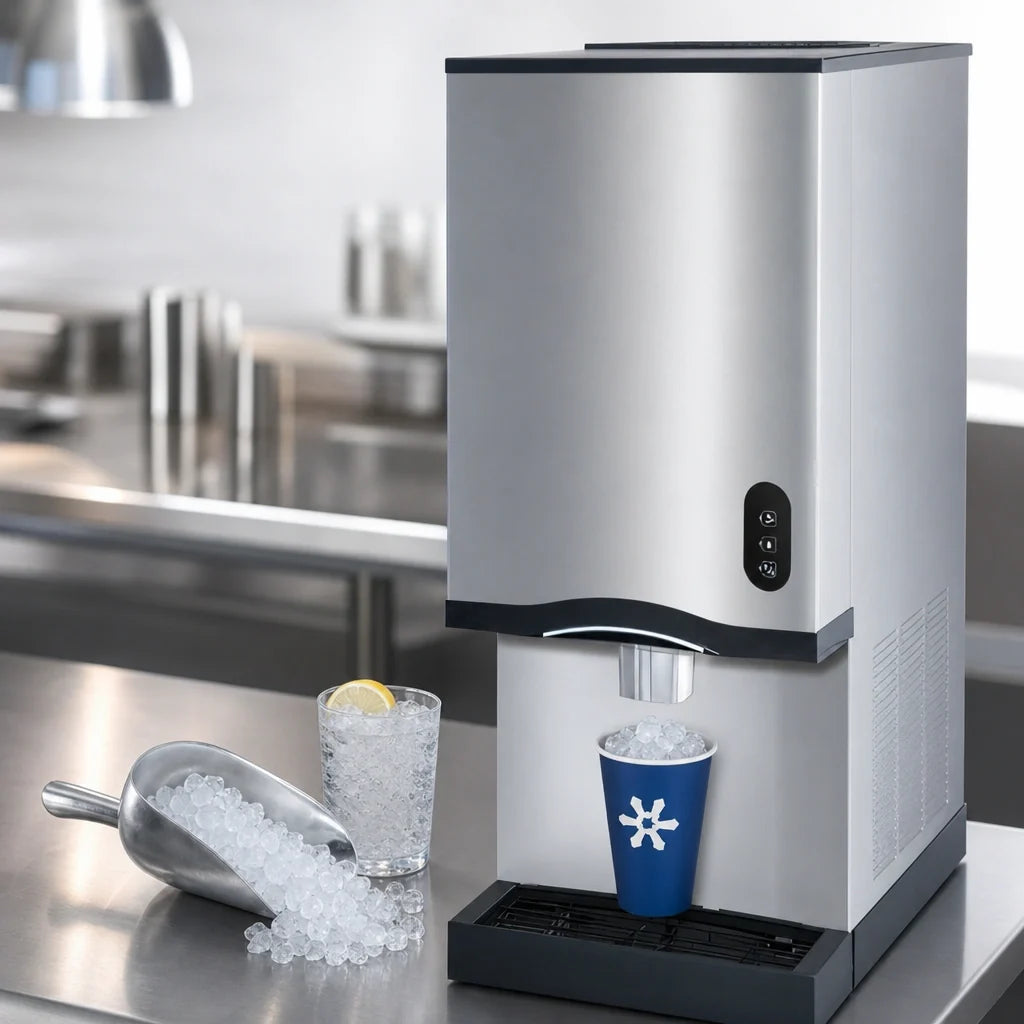 Manitowoc CNF0202A Countertop Nugget Ice Maker and Water Dispenser, Air-Cooled, 315 lb/Day, 20 lb Bin