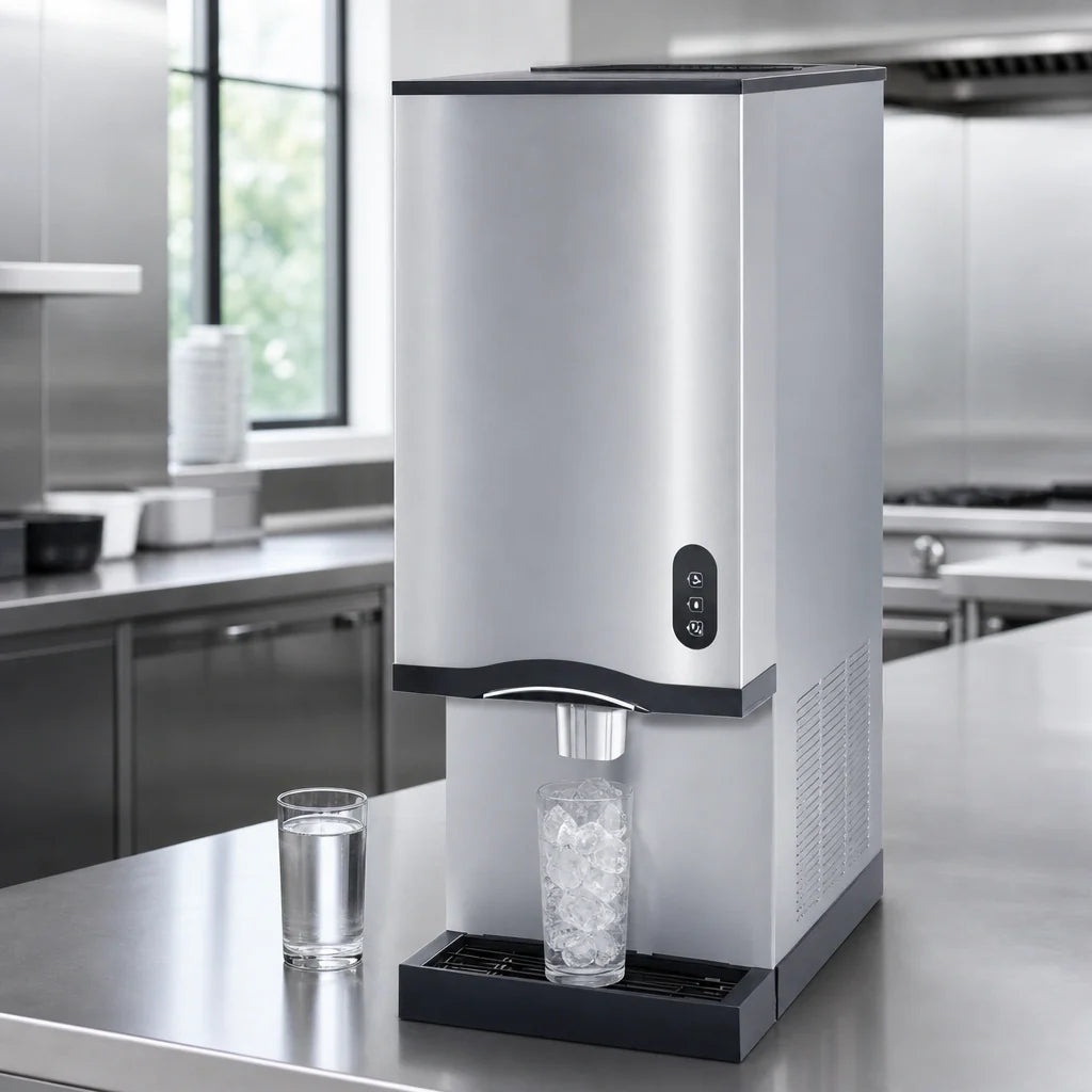 Manitowoc CNF0202A Countertop Nugget Ice Maker and Water Dispenser, Air-Cooled, 315 lb/Day, 20 lb Bin