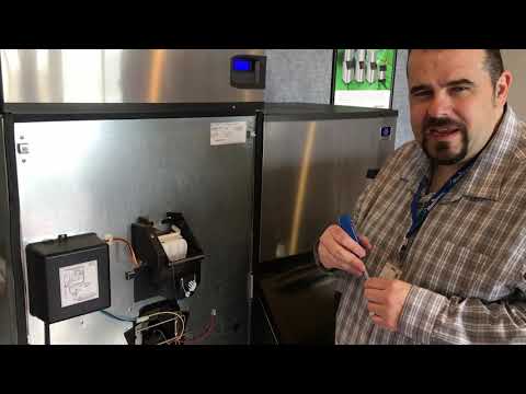 Manitowoc CNF0202A Countertop Nugget Ice Maker and Water Dispenser, Air-Cooled, 315 lb/Day, 20 lb Bin